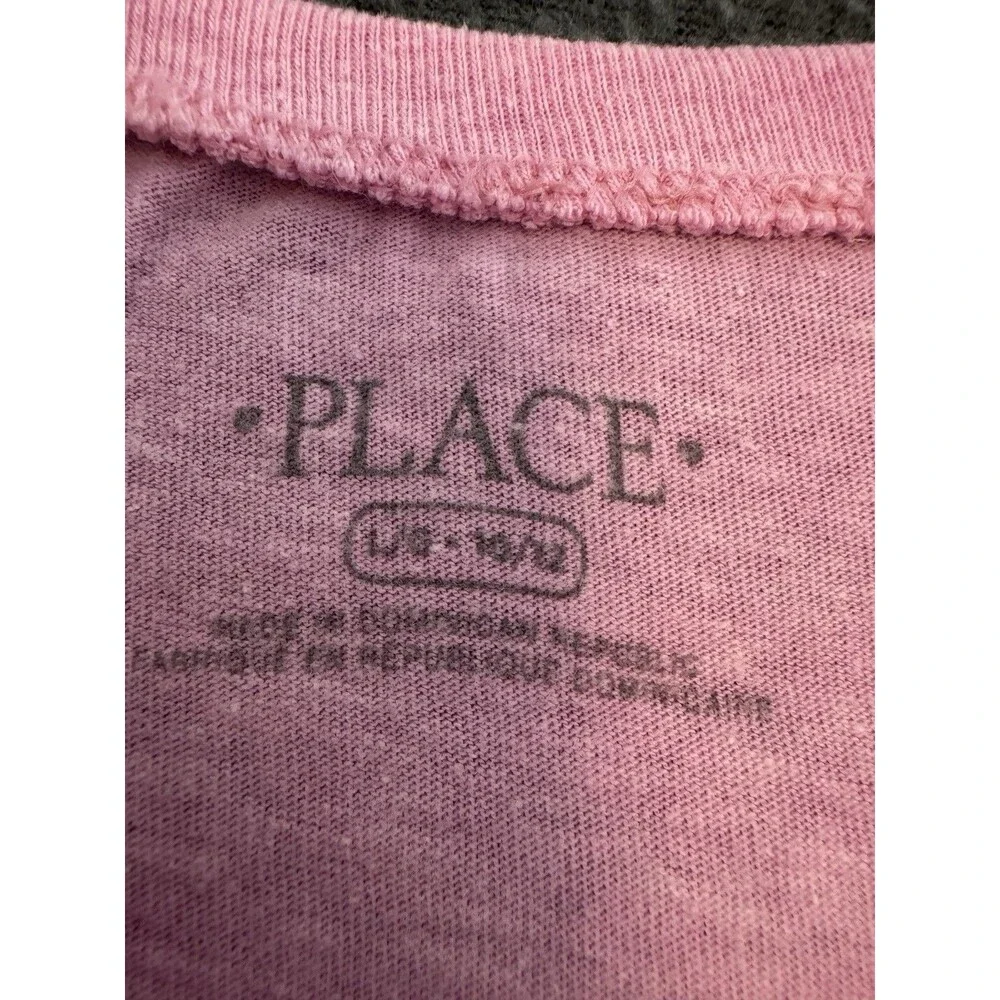 The Children's Place Girls 7-8 Pink Bubble Tea Graphic Knit Crew Neck Tee
